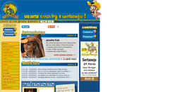 Desktop Screenshot of clubesertanejo.com.br