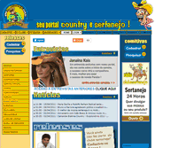 Tablet Screenshot of clubesertanejo.com.br